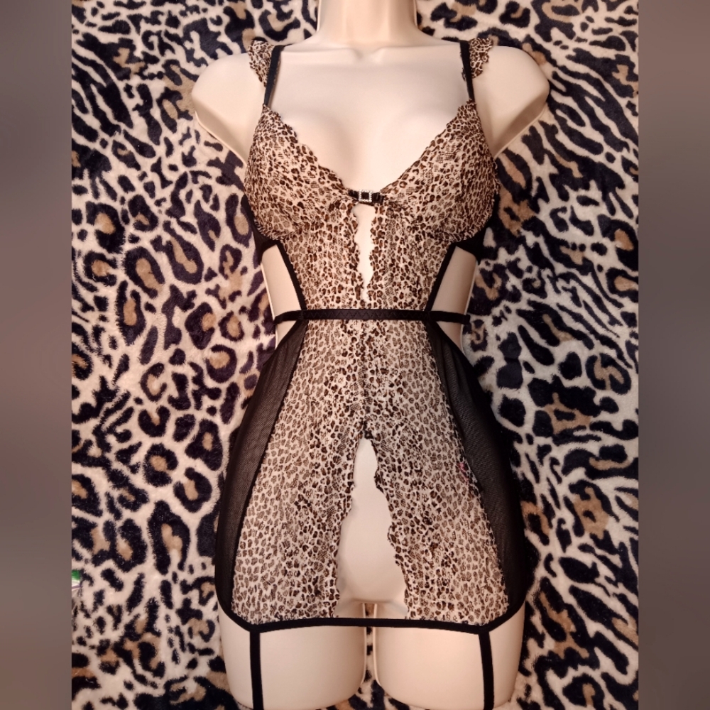 Cheetah Lingerie Dress